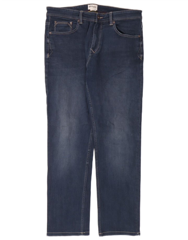 Timberland Straight Jeans til mænd W35 L32 blå bomuld