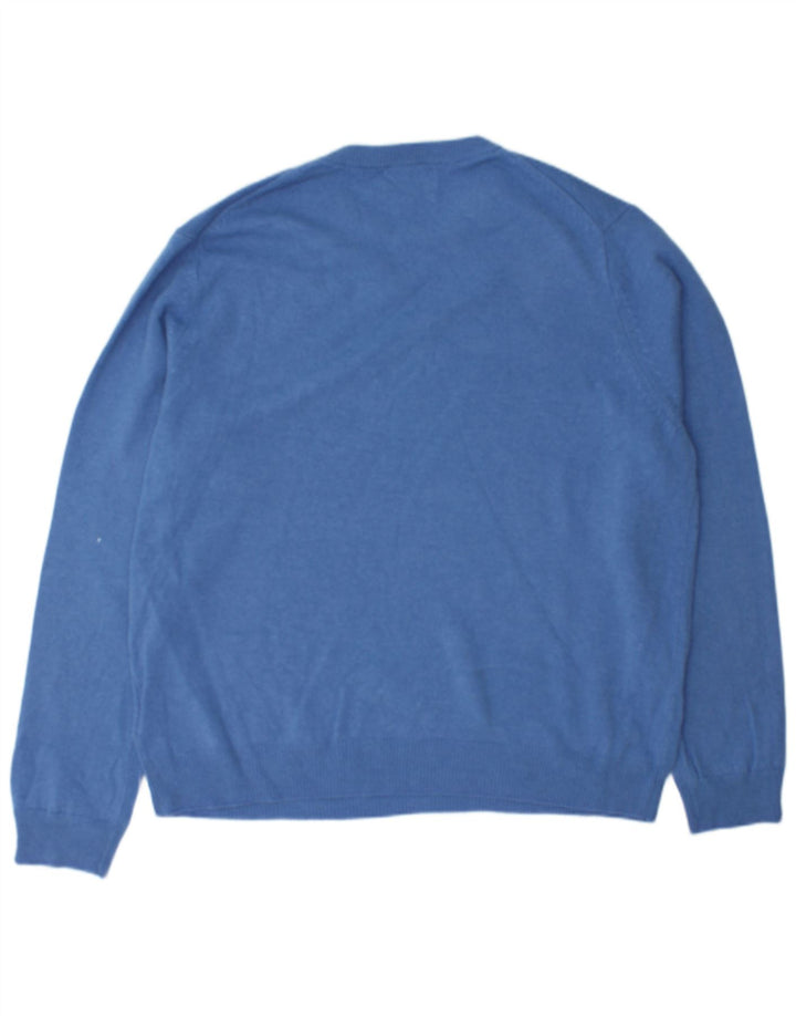 Marks & Spencer Herre sweater med rund hals 2XL blå uld