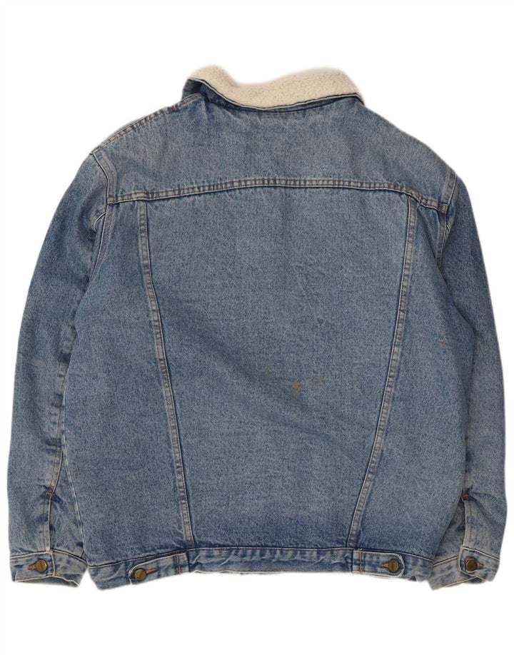 Romano Herre Sherpa denimjakke UK 42 XL Blå Polyester