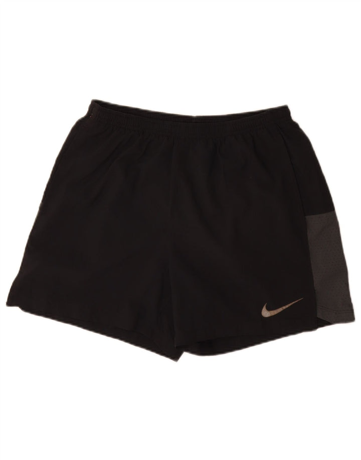 Nike Herre Dri Fit Sportsshorts Medium Sort Colourblock Polyester
