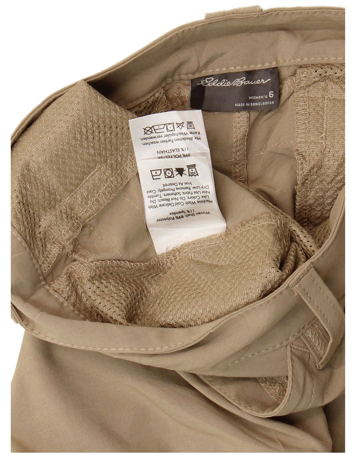 EDDIE BAUER Straight Cargo Capri Bukser til kvinder US 6 Medium W30 L21 Beige
