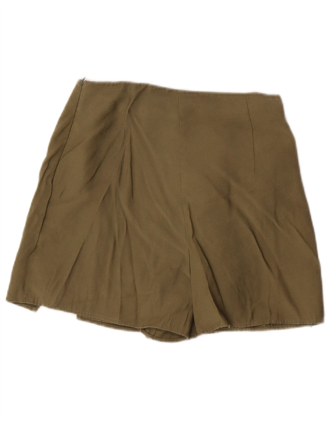 Zara Casual Shorts til kvinder Small W26 Khaki Modal
