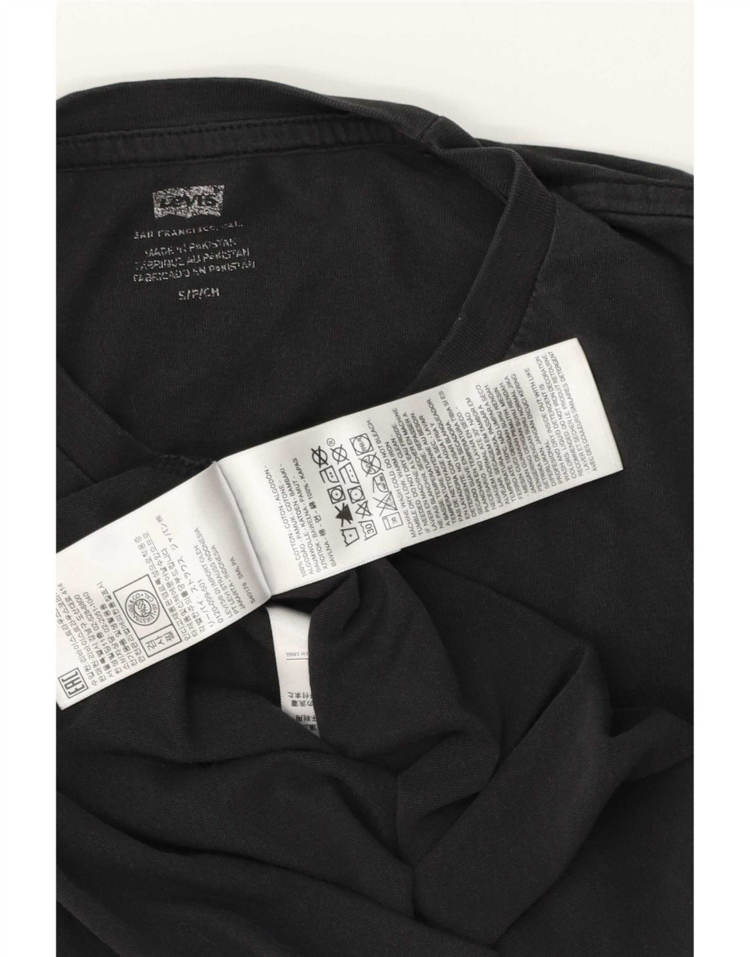 Levi's Herre grafisk T-shirt top lille sort bomuld