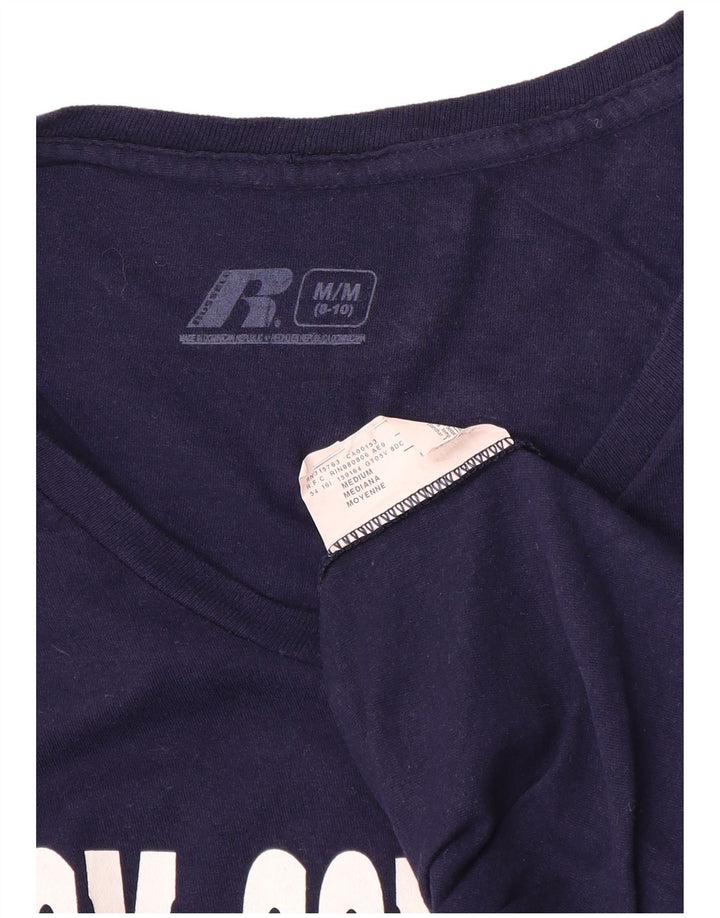 Russell Athletic Boys Grafisk Top Langærmet 8-9 år Medium Navy Blue