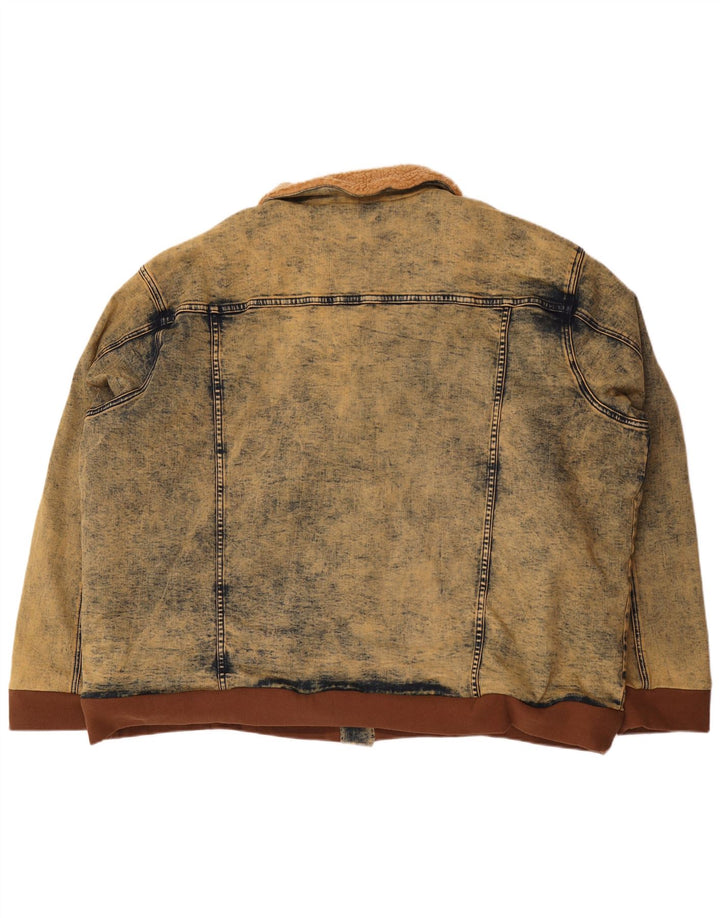 EMP Herre denimjakke UK 60 5XL Brun Bomuld