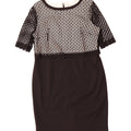 FENN WRIGHT MANSON Womens Sheath Dress UK 18 XL Black Polyester Vintage Fenn Wright Manson and Second-Hand Fenn Wright Manson from Messina Hembry 