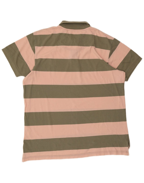 Timberland Polo Shirt til mænd 2XL Grøn Stribet Bomuld