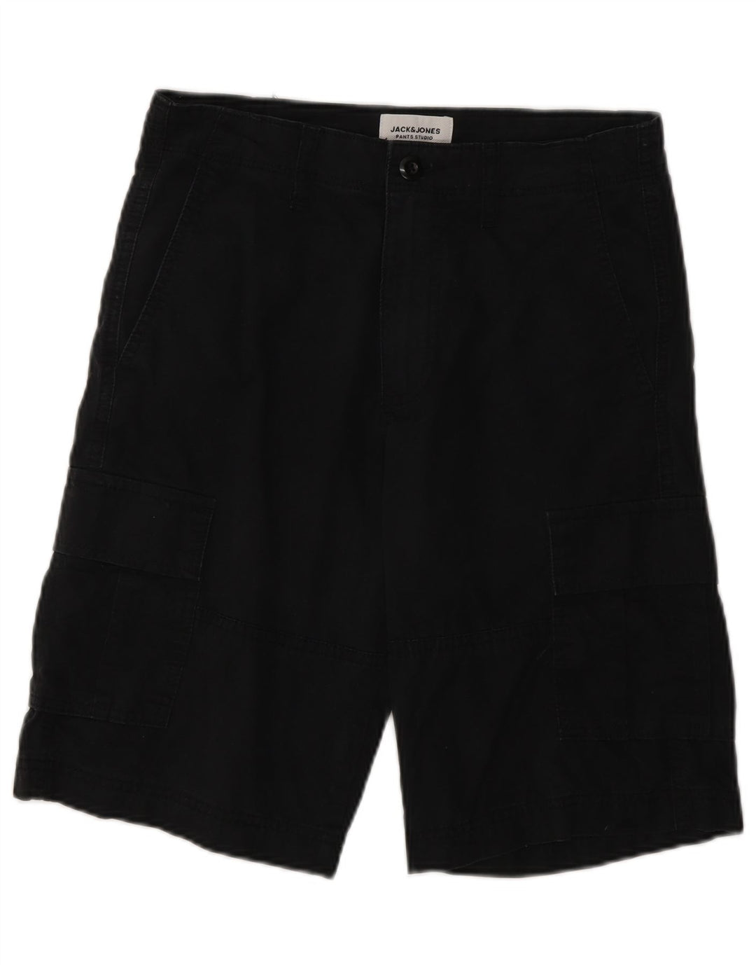 Jack & Jones Herre Cargo Shorts XS W26 Sort Bomuld