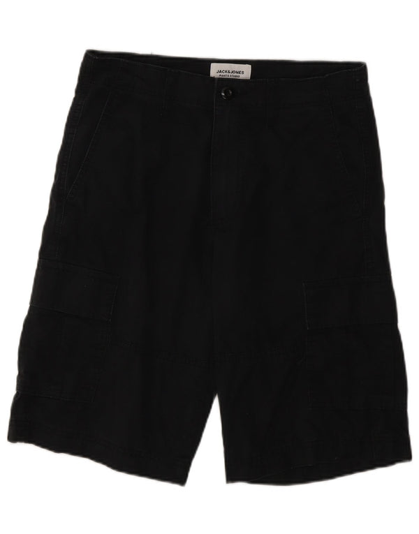 Jack & Jones Herre Cargo Shorts XS W26 Sort Bomuld