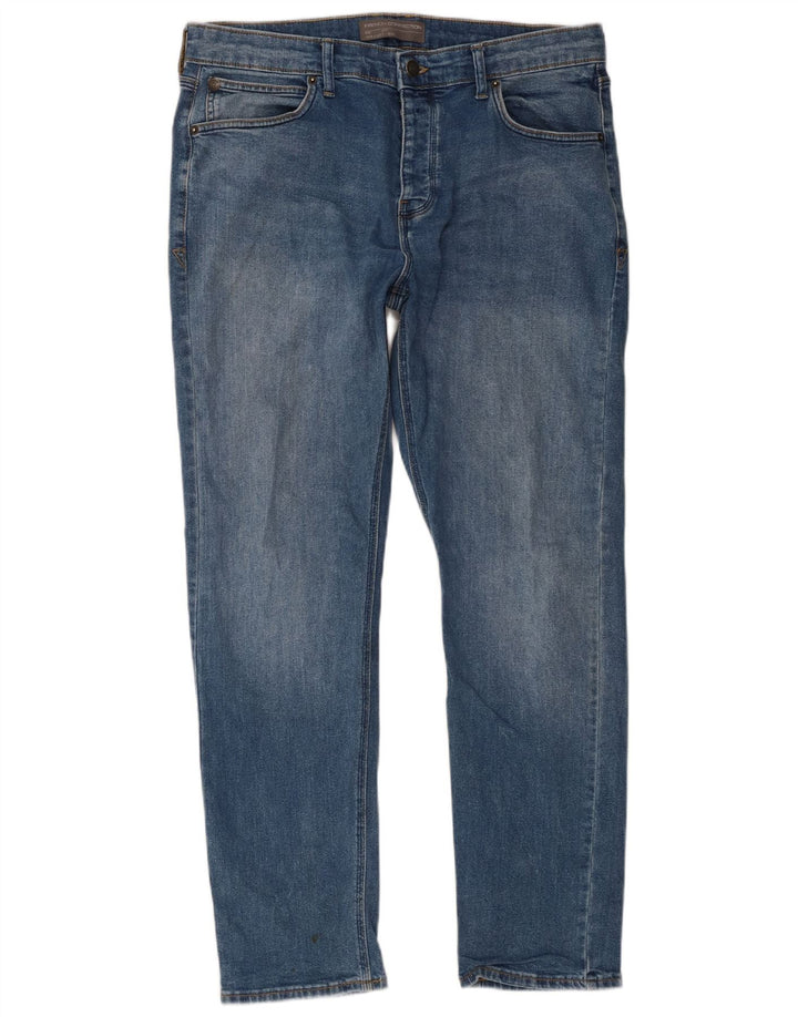 French Connection Slim Jeans til mænd W34 L32 blå bomuld