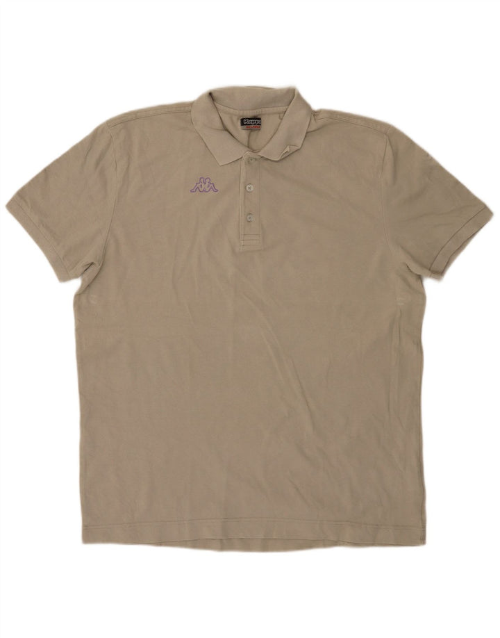 Kappa herre poloshirt 2XL beige bomuld