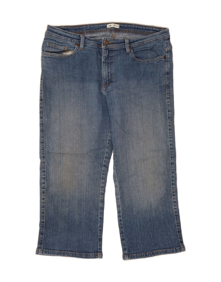 LEE Womens Capri Jeans US 14 XL W34 L21 Blue Cotton Vintage Lee and Second-Hand Lee from Messina Hembry 