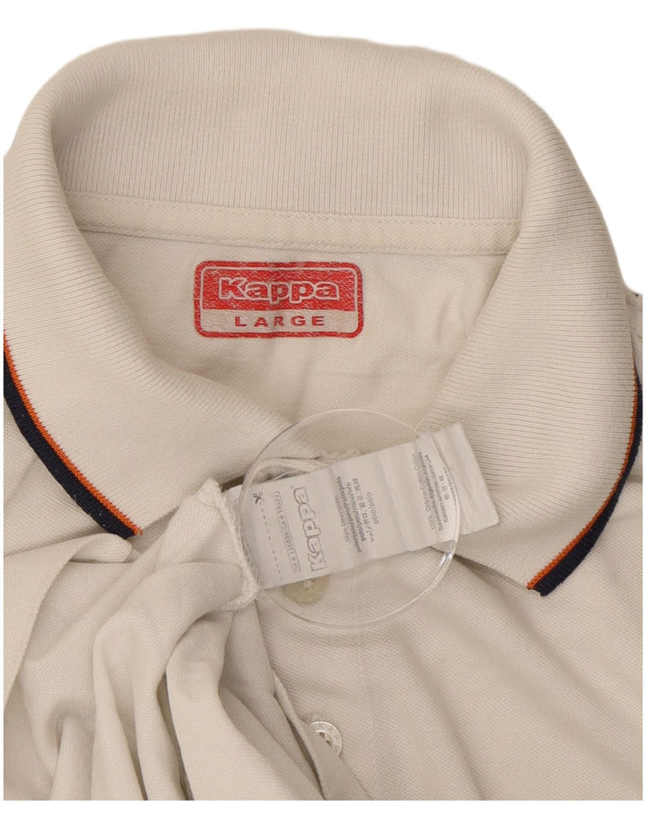 Kappa Herre Polo Shirt Large White