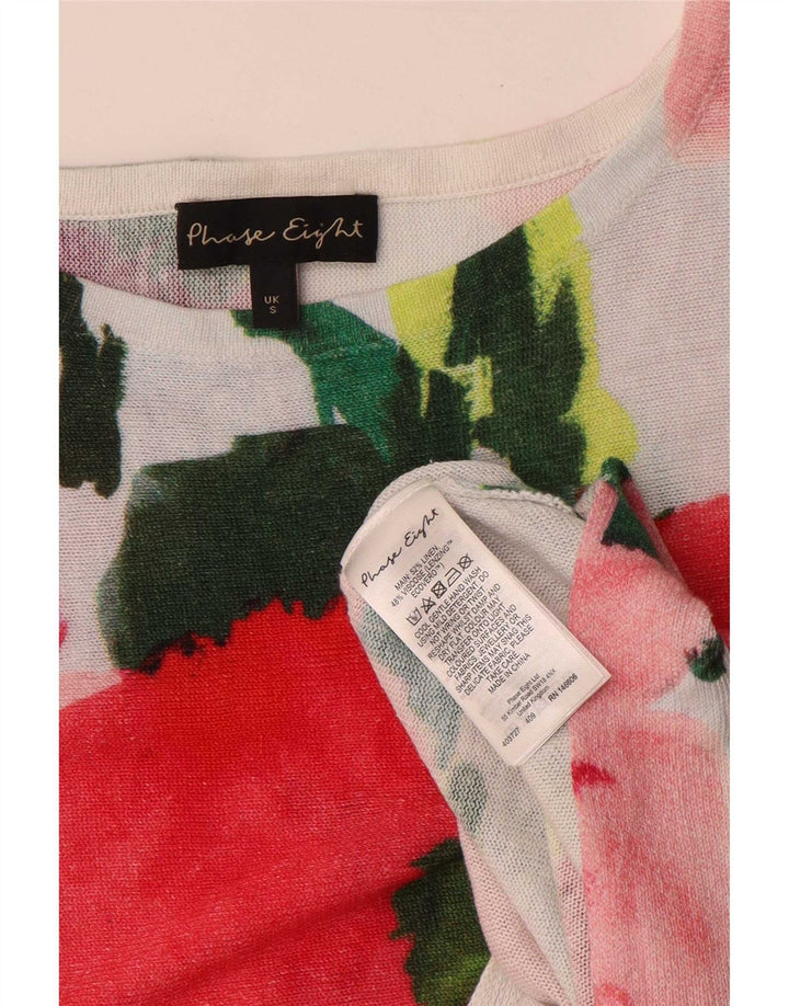 Phase Eight Dame Oversized Bluse Top UK 10 Small Multicolored Floral