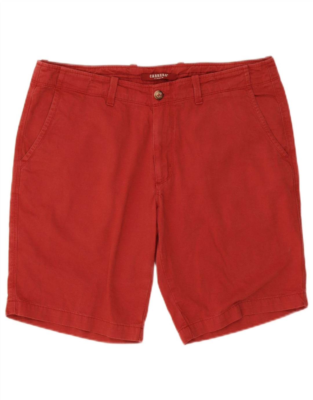 Carrera Herre Chino Shorts IT 52 XL W36 Rød Bomuld