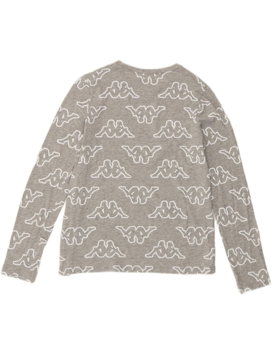 KAPPA Girls Graphic Top Long Sleeve 12-13 Years Grey