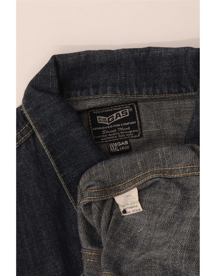 Gas Herre Denim Jacket UK 46 3XL Navy Blue Cotton