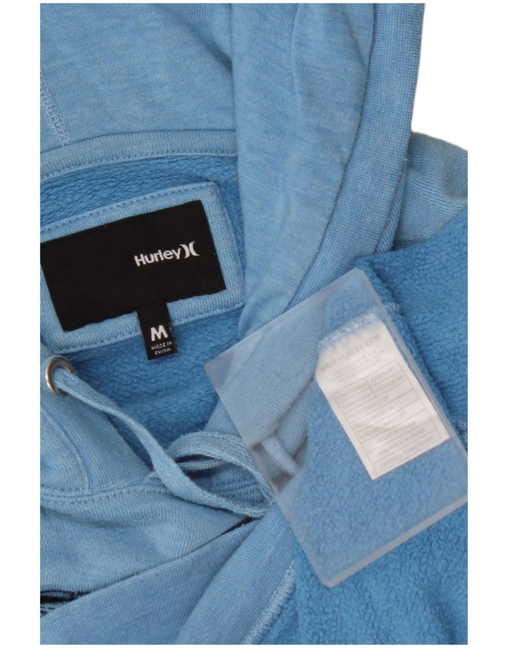 HURLEY Dame California Grafisk Hættetrøje Jumper UK 14 Medium Blue Polyester