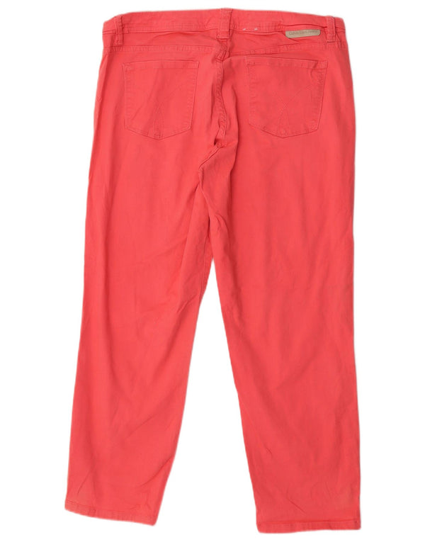 Calvin Klein Lige Casual Bukser til kvinder US 14 Large W34 L26 Pink