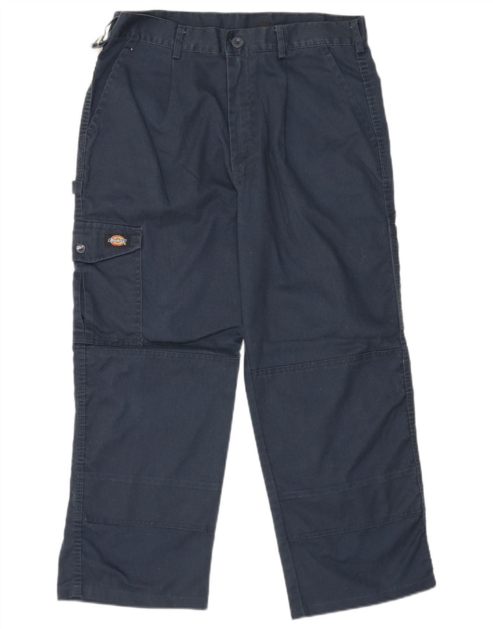 Dickies Herre Straight Crop Cargo Bukser W34 L25 Marineblå Polyester
