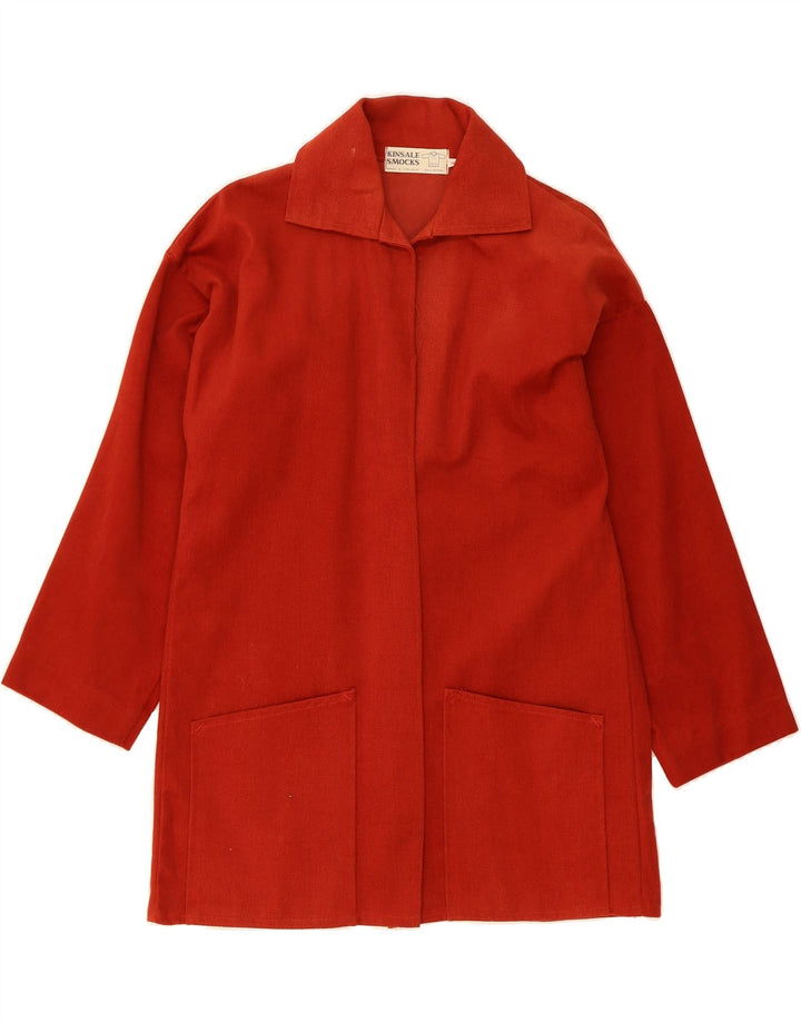 KINSALE SMOCKS Womens Overcoat UK 18 XL Red Cotton Vintage Kinsale Smocks and Second-Hand Kinsale Smocks from Messina Hembry 
