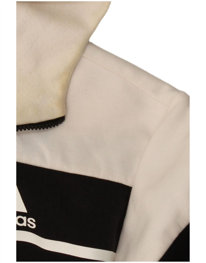 ADIDAS Træningsdragt med hætte til mænd Topjakke Medium Sort Colourblock Polyester