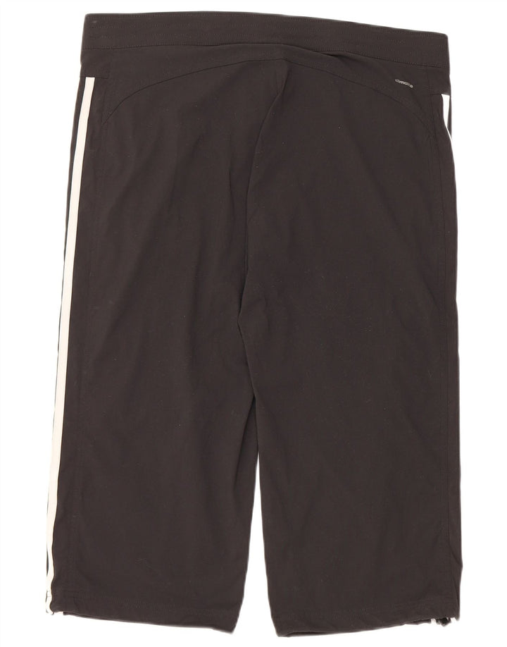 ADIDAS Dame Climalite Bermuda Sport Shorts UK 14 Medium Sort Polyamid