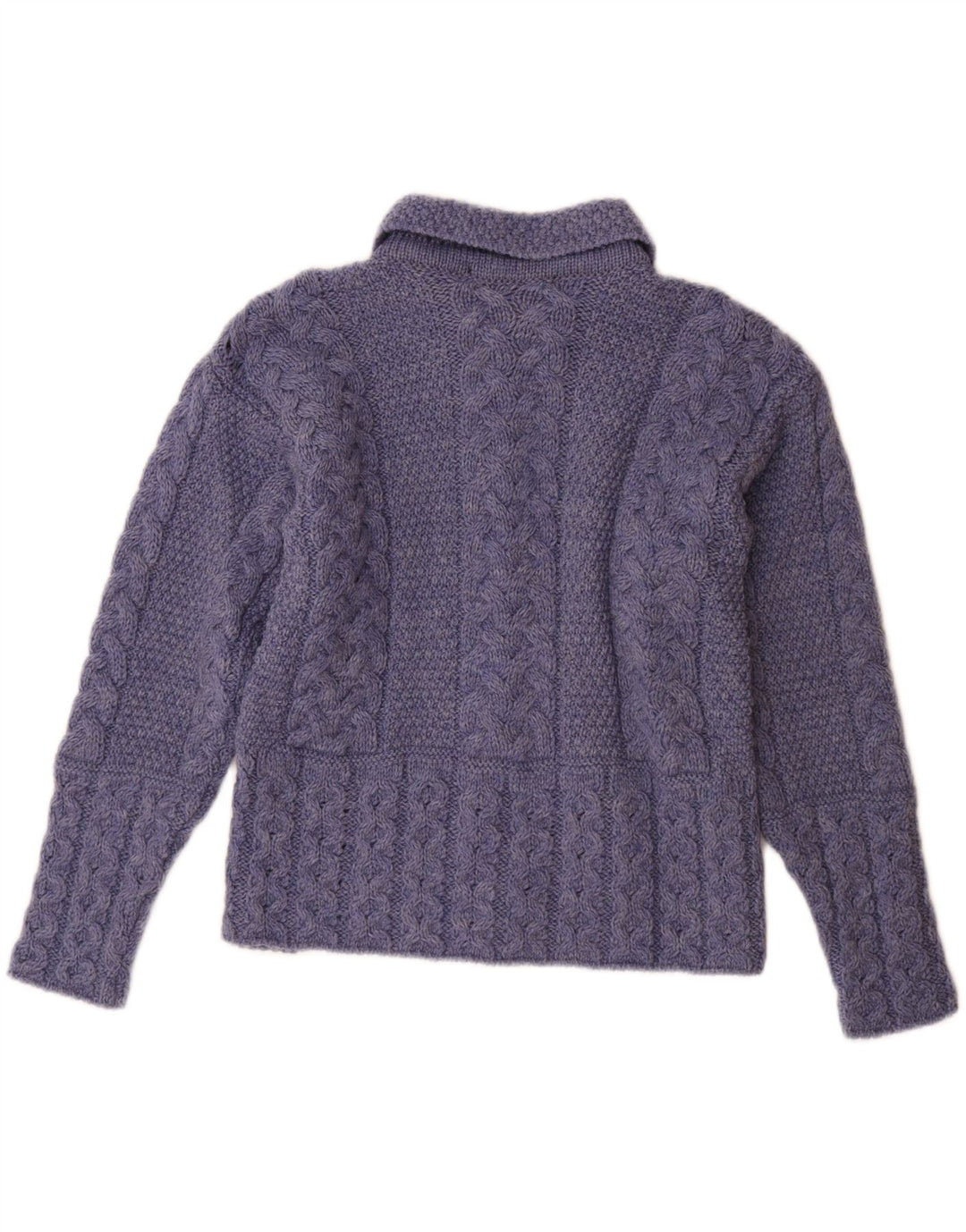 DONEGAL Dame Cardigan Sweater UK 10 Small Blue New Wool