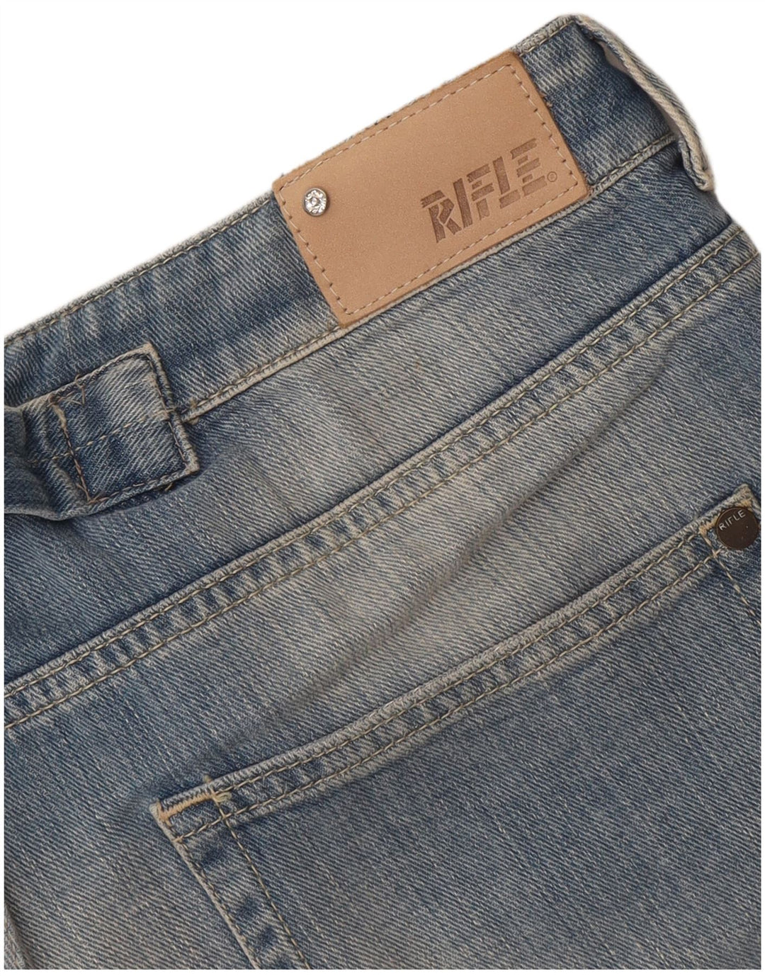 Rifle Dame Denim Shorts W36 XL Blå