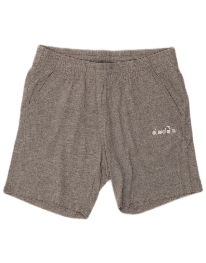Diadora sportsshorts til kvinder UK 12 mellemgrå bomuld