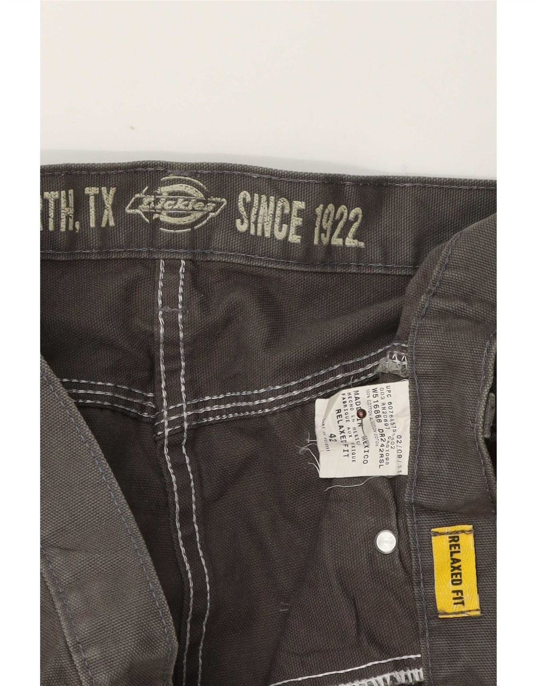 Dickies Herre Relaxed Fit Cargo Shorts W42 2XL Grå Bomuld