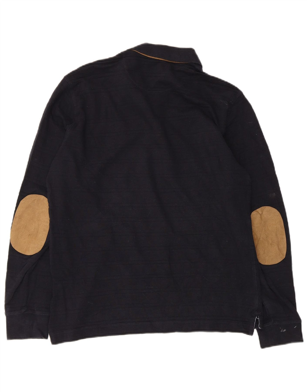 Massimo Dutti Langærmet herre poloshirt Medium marineblå bomuld