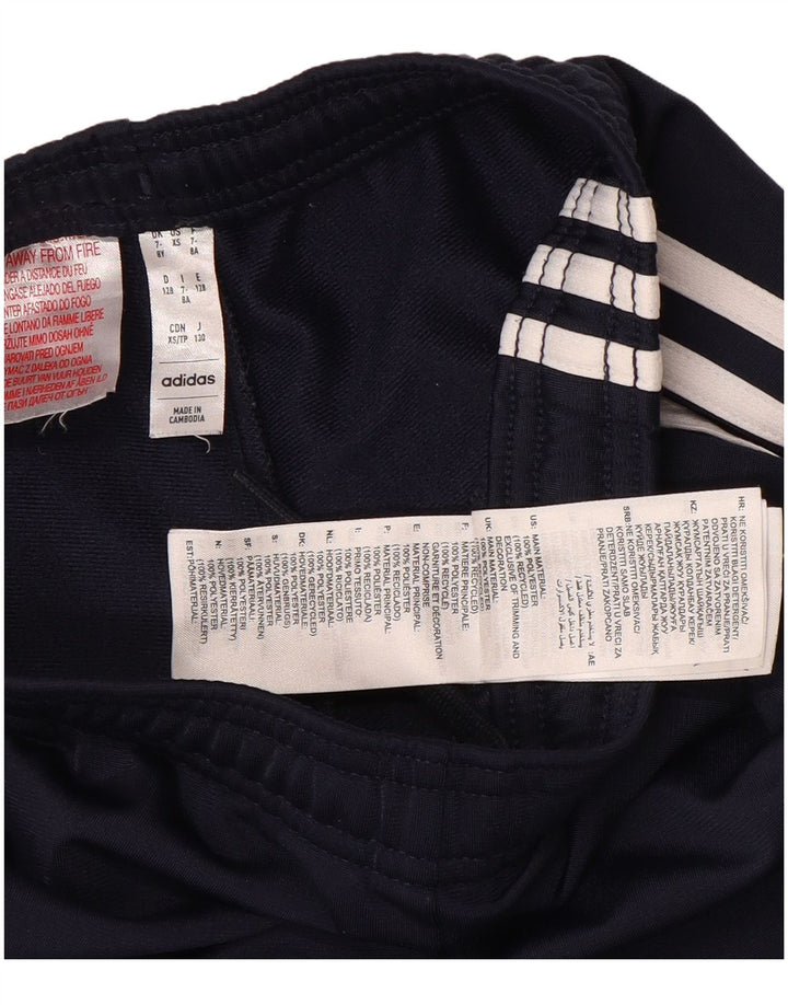ADIDAS Træningsdragtsbukser til drenge 7-8 år Marineblå polyester