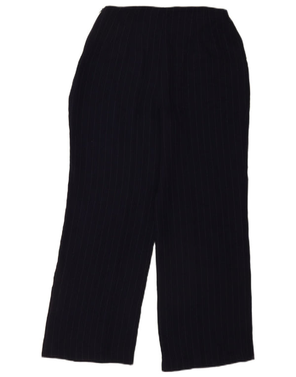 Marks & Spencer Dame Cropped Trousers UK 10 Small W26 L26 Navy Blue