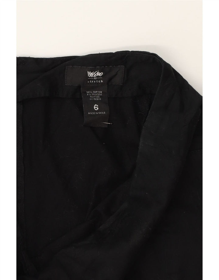 MOSSIMO Womens A-Line Skirt US 6 Medium W28  Black Cotton Vintage Mossimo and Second-Hand Mossimo from Messina Hembry 