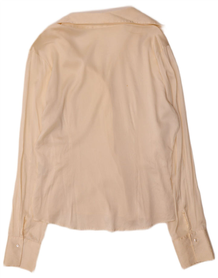 Naracamicie Dame Shirt Bluse UK 16 Large Off White Silk