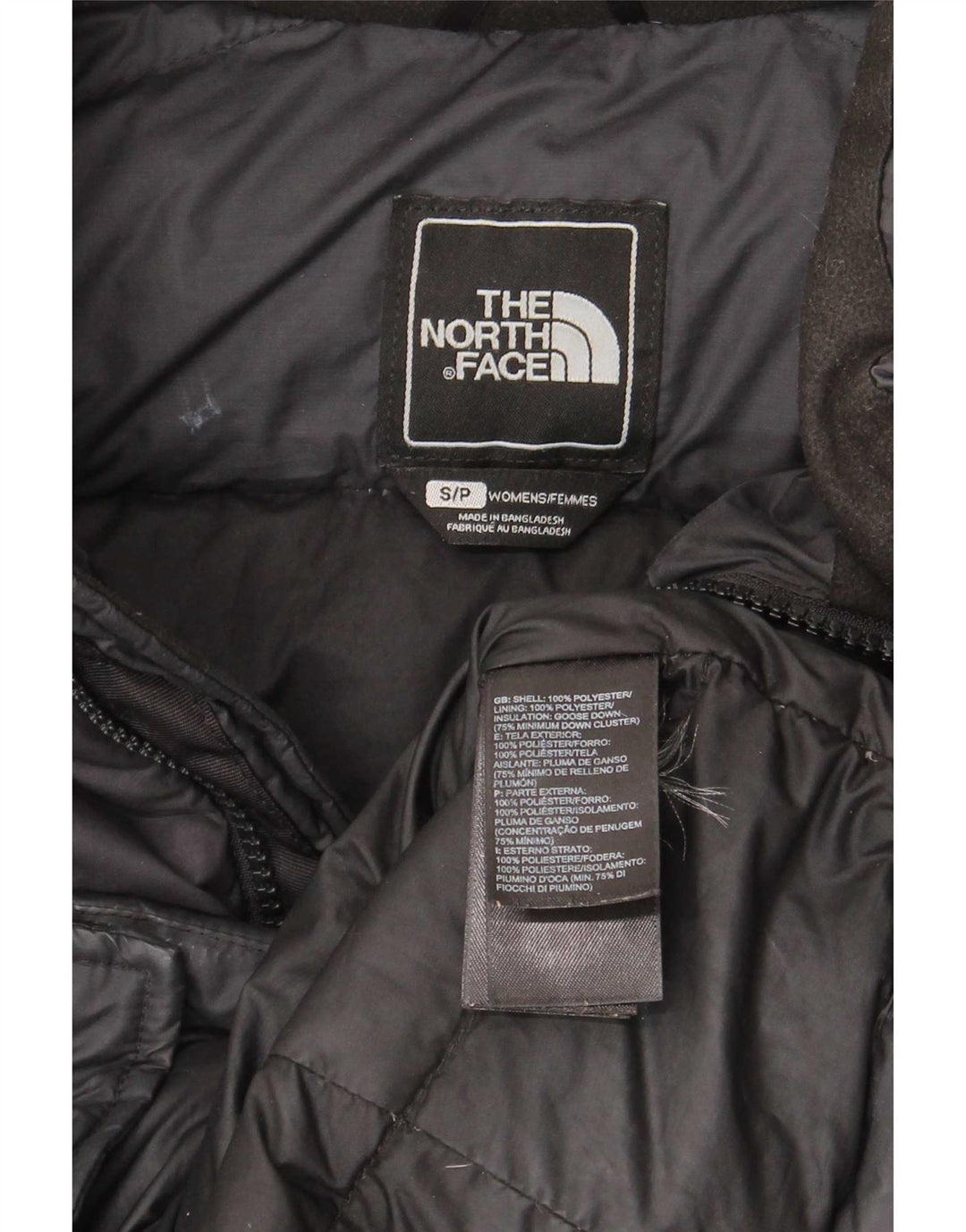 The North Face Polstret jakke til kvinder UK 10 Lille sort polyester