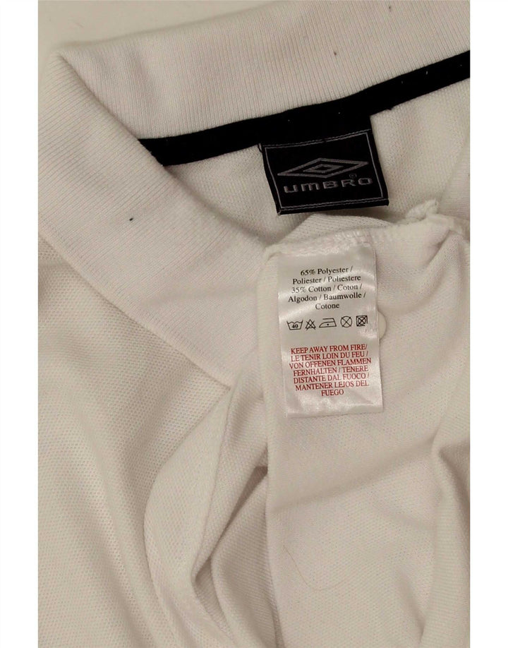 Umbro Herre Polo Shirt Stor Hvid Polyester