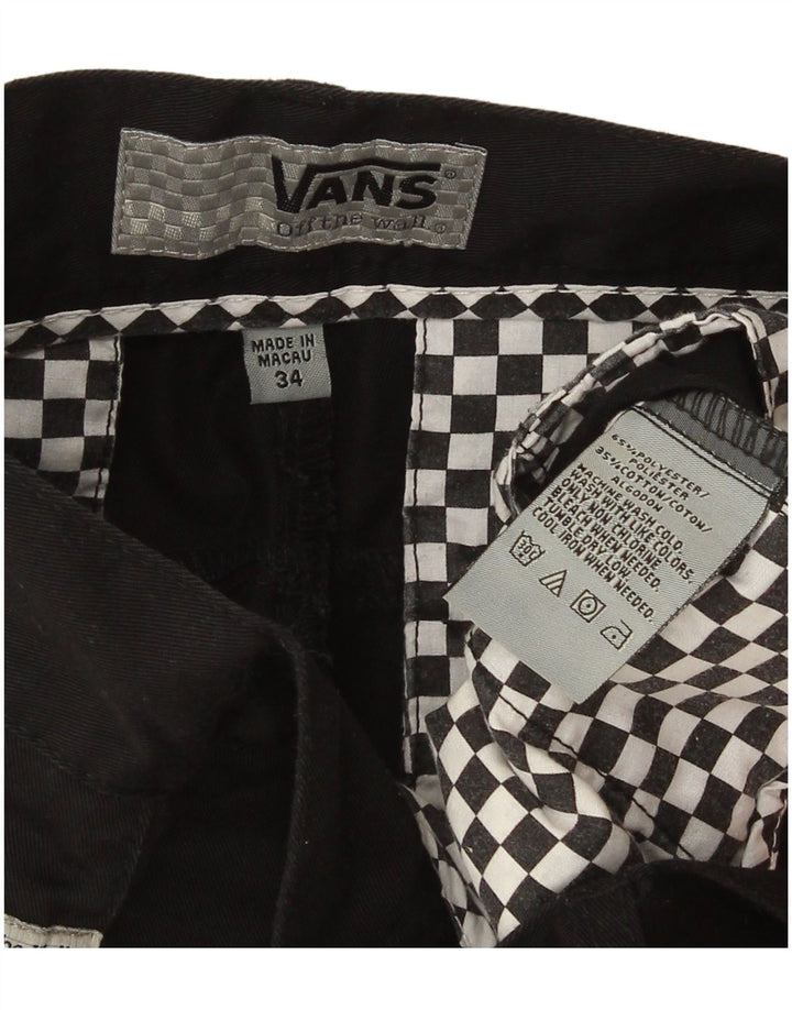 Vans Herre Cargo Shorts W34 Large Sort Polyester