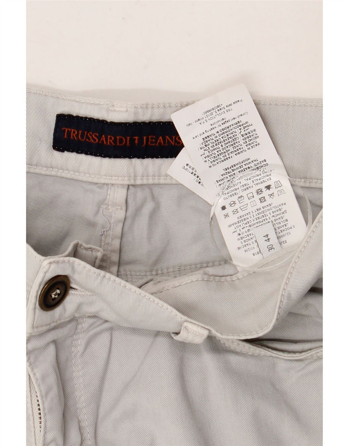 TRUSSARDI Lige jeans til kvinder W30 L30 Grå bomuld