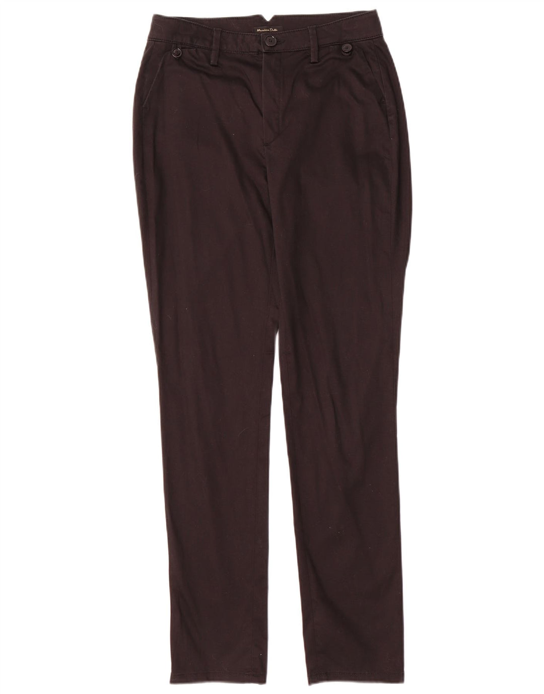 Massimo Dutti Dame Slim Chino Bukser EU 38 Small W26 L29 Sort