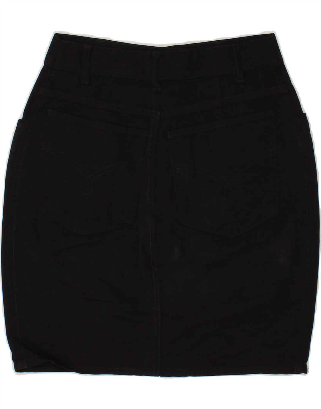 MOSCHINO Dame Denim Nederdel W26 Lille Sort Bomuld