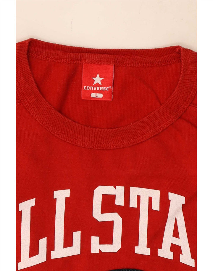 Converse Herre Grafisk Vest Top Stor Rød Bomuld