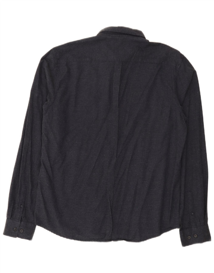 Dkny Herreskjorte XL Marineblå Bomuld