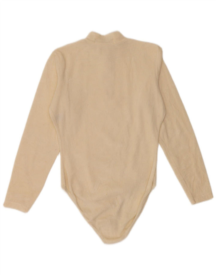 FILA Langærmet Fleece Bodysuit til kvinder IT 42 Medium Off White