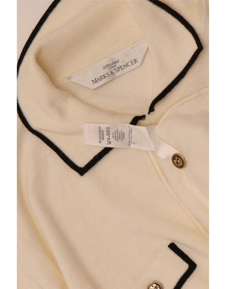 Marks & Spencer Dame St. Michael Cardigan Sweater UK 16 Large Off White
