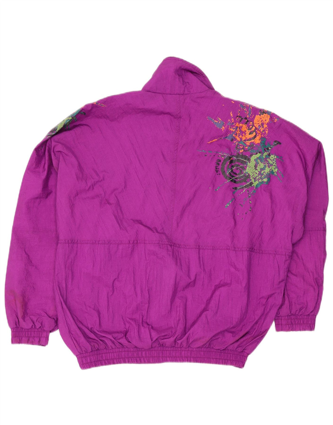 Brugi Herre Grafisk Loose Fit Træningsdragt Top Jakke Lille Pink Polyamid
