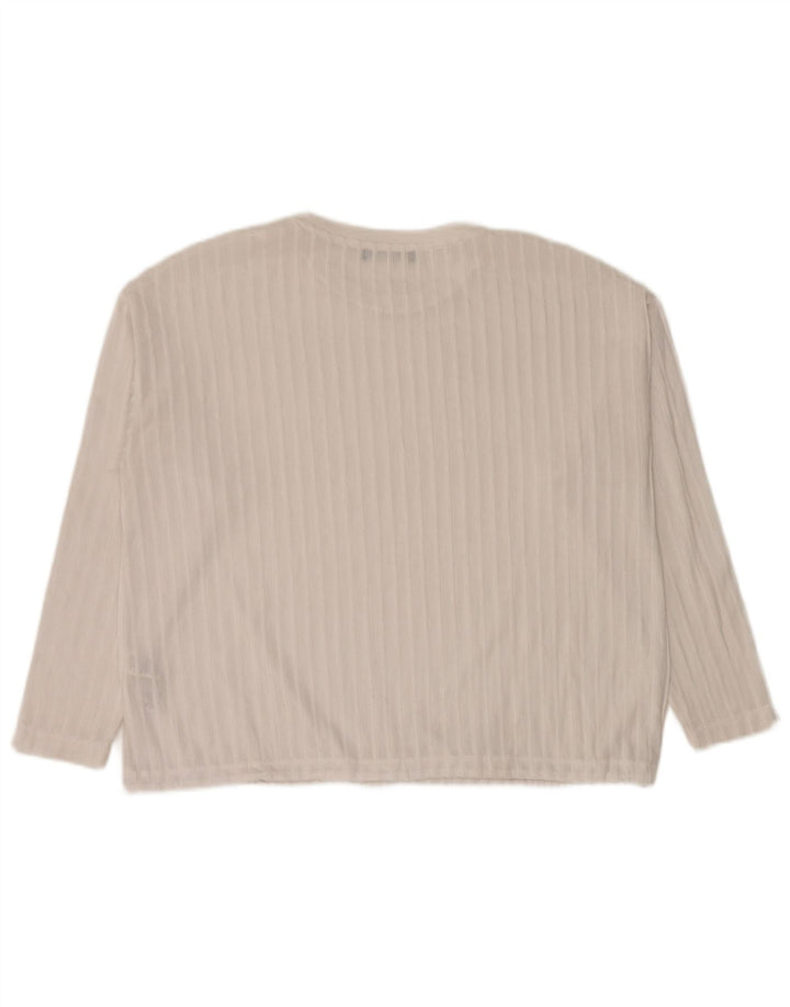 Marks & Spencer Dame Oversized Top Langærmet UK 10 Small White