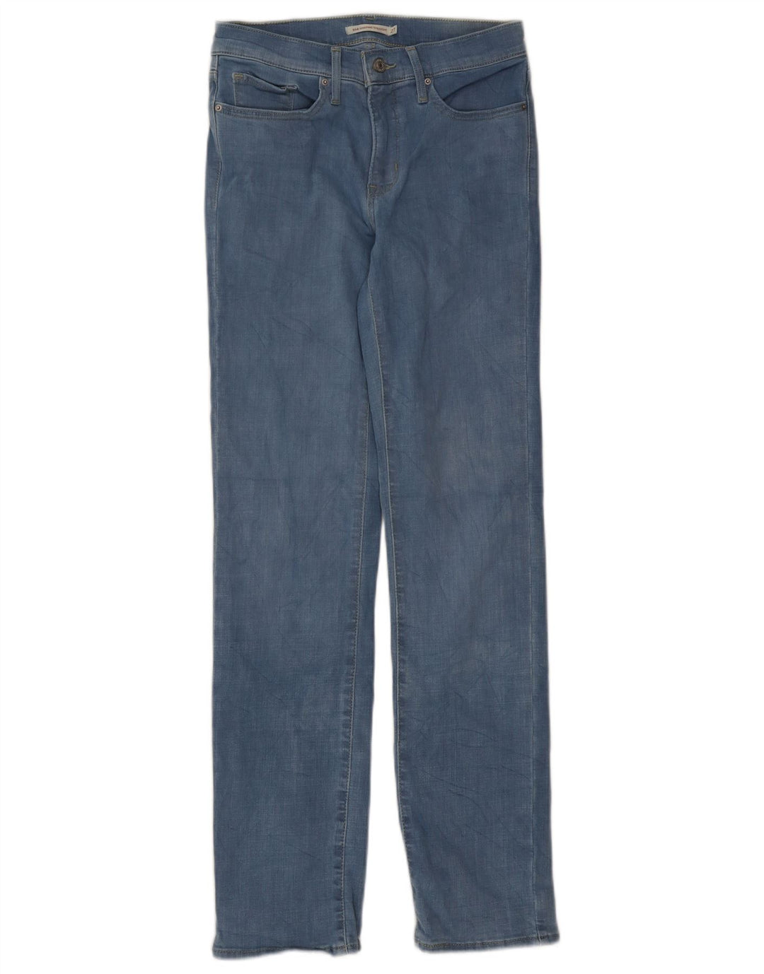 Levi's Dame 314 Shaping Straight Jeans W27 L32 Blå Bomuld