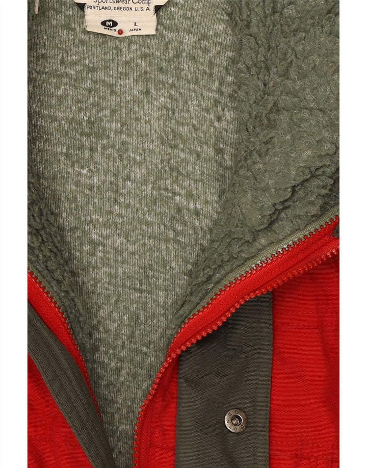 Columbia Herre Loose Fit Skijakke UK 38 Medium Rød Colourblock Nylon